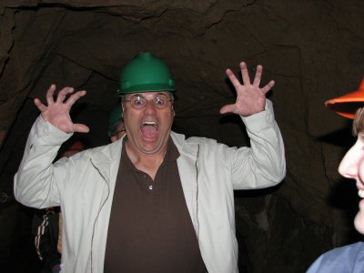 Walter must be afraid of something in the mine